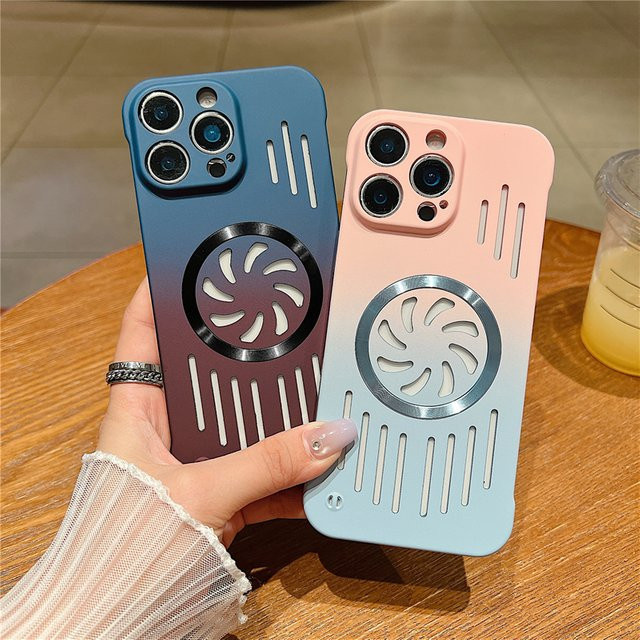 Fudusaidman Rahmenlose Handyhülle für iPhone 17 bis 11 Pro Max, Magnetische Dünne Hülle mit kabellosem Laden, Lila - Bild 1