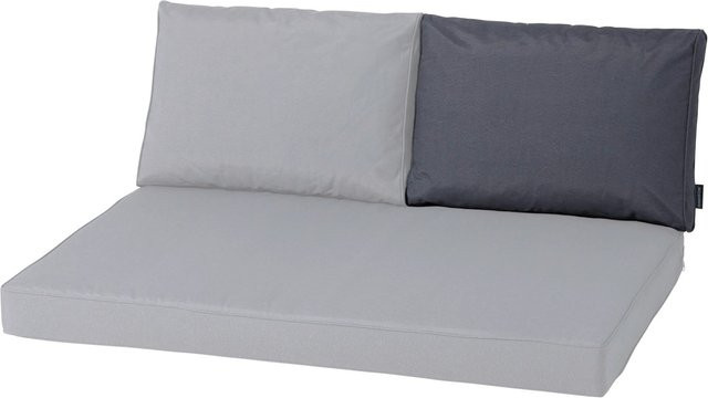 Madison Palettenkissen Rückenteil Outdoor Panama Grey B: 60 cm, H: 40 cm - Bild 1