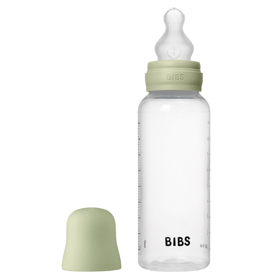 Bibs PP-Flasche Babyflasche mit Silikon Trinksauger und Anti-Colic-Ventil, Farbe: Grün, 270 ml - Bild 1