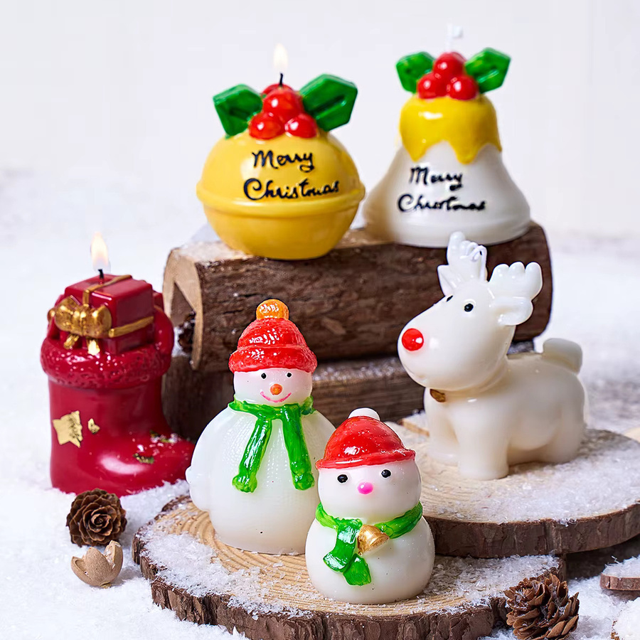 UDOCOOL Silikonform für DIY Weihnachtsdeko Elch und Schneemann in Multicolour - Bild 2