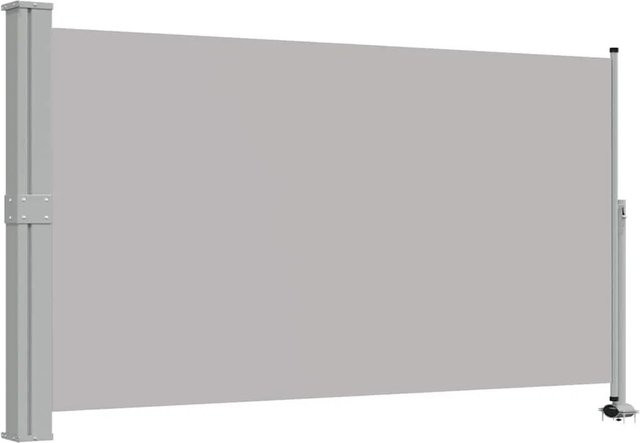 vidaXL Ausziehbare Seitenmarkise aus Polyester in Grau, B/H: 300 x 130 cm - Bild 1