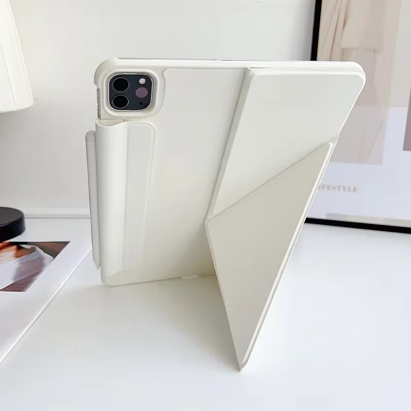 Schlanke Magnethülle für Apple iPad Pro M4, iPad Air M2/M3 und iPad Mini 6 in Weiß - Bild 3