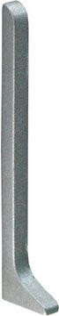 Fuchs Design Sockelleiste Endstück rechts aus Aluminium in Silber, Höhe: 6 cm - Bild 3