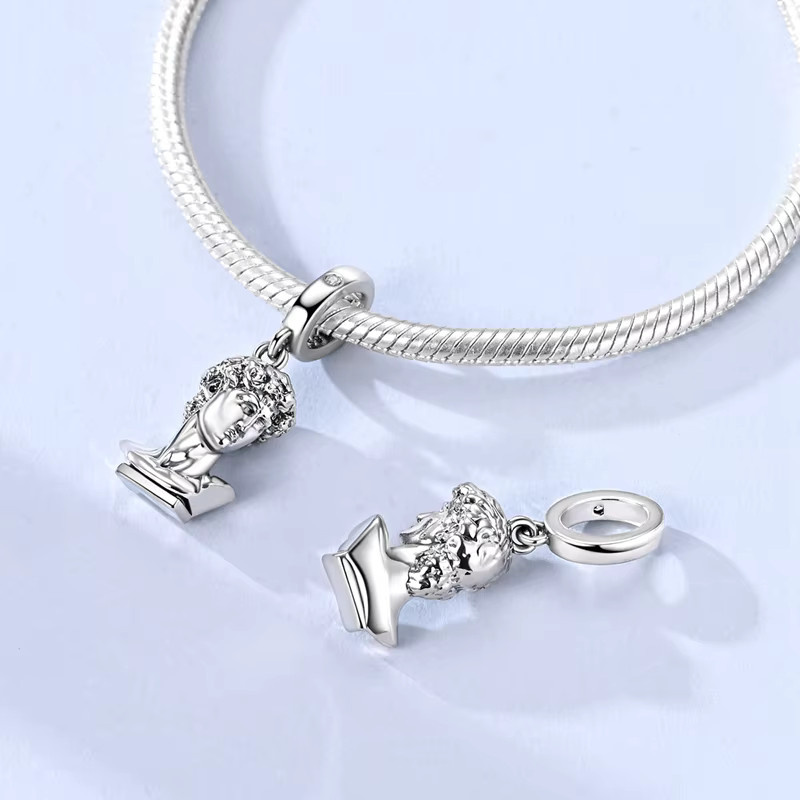 Parmuz Charms Anhänger 925 Silber, Perle, Zirkonia, Damen - Bild 1