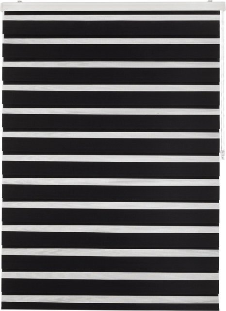 Premium Living Duorollo Thomas Rolloden gestreift in Schwarz, Breite: 120 cm, Höhe: 160 cm - Bild 1