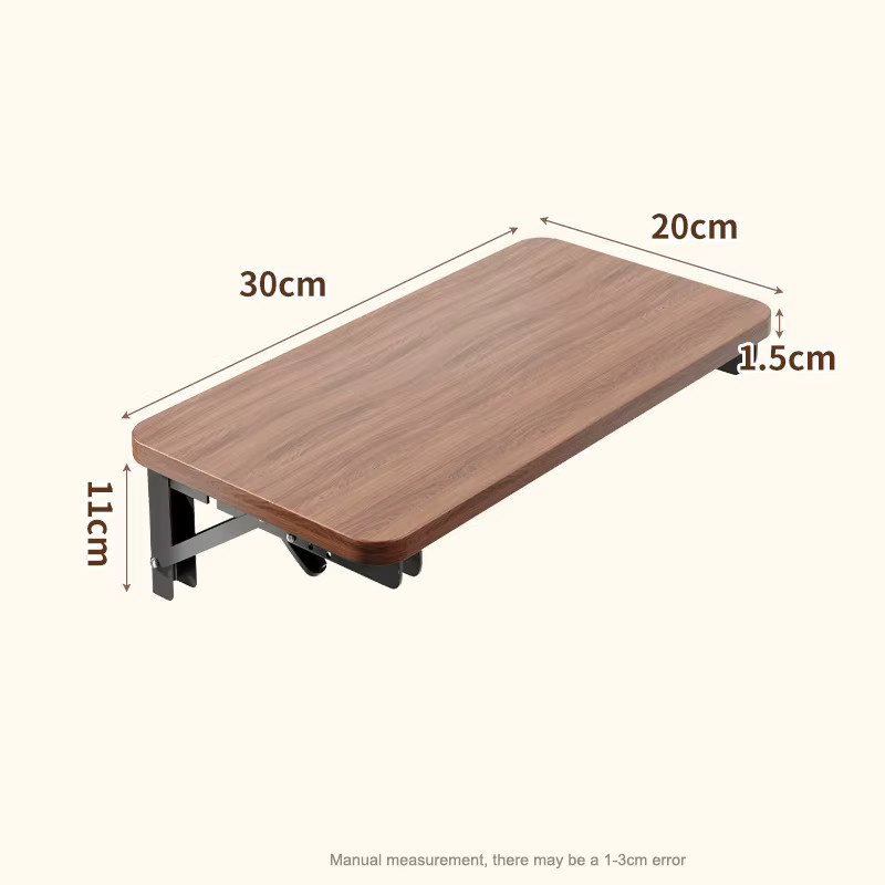 Faltbarer Organizer als aufsteckbares Nachttischregal für Etagenbetten in Gelb und Braun, B/T/H: 30,0 x 11,0 cm - Bild 3