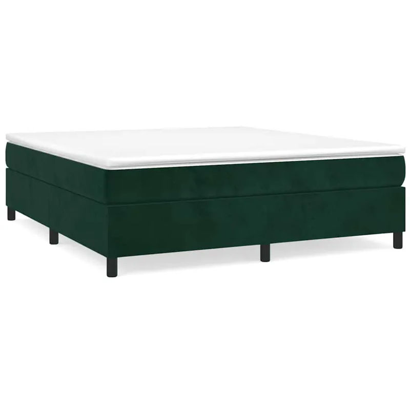Vidaxl Kontinentalbett mit Matratze in Grün aus Samt, Modernes Boxspringbett, B/T/H: 180 x 200 cm - Bild 2