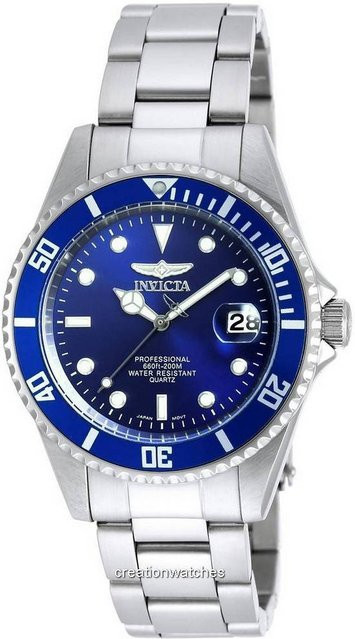 Invicta Mako Pro Diver Armbanduhr, Edelstahl, blaues Zifferblatt, Quarz, Herren - Bild 1