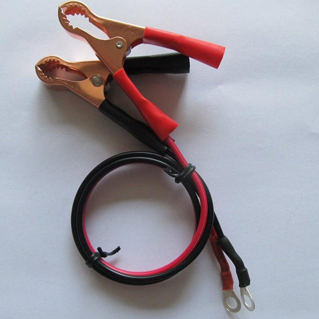 Onourown Batterieklemmendraht für 12 und 24 Volt in Rot und Schwarz, B/T/H: 40 x 32 x 0 mm - Bild 1