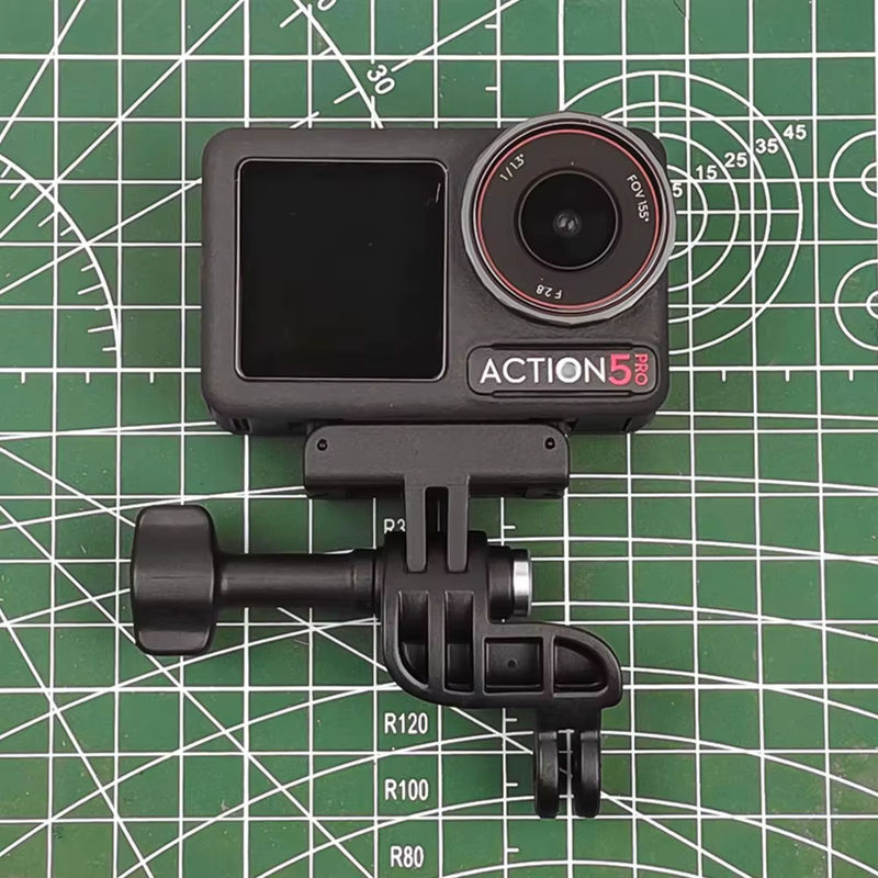 CAMSTEER Objektivwinkel-Mittelhalterungsadapter in Schwarz für GoPro, Insta360 Ace Pro2, One RS und DJI Action Kamerazubehör - Bild 3