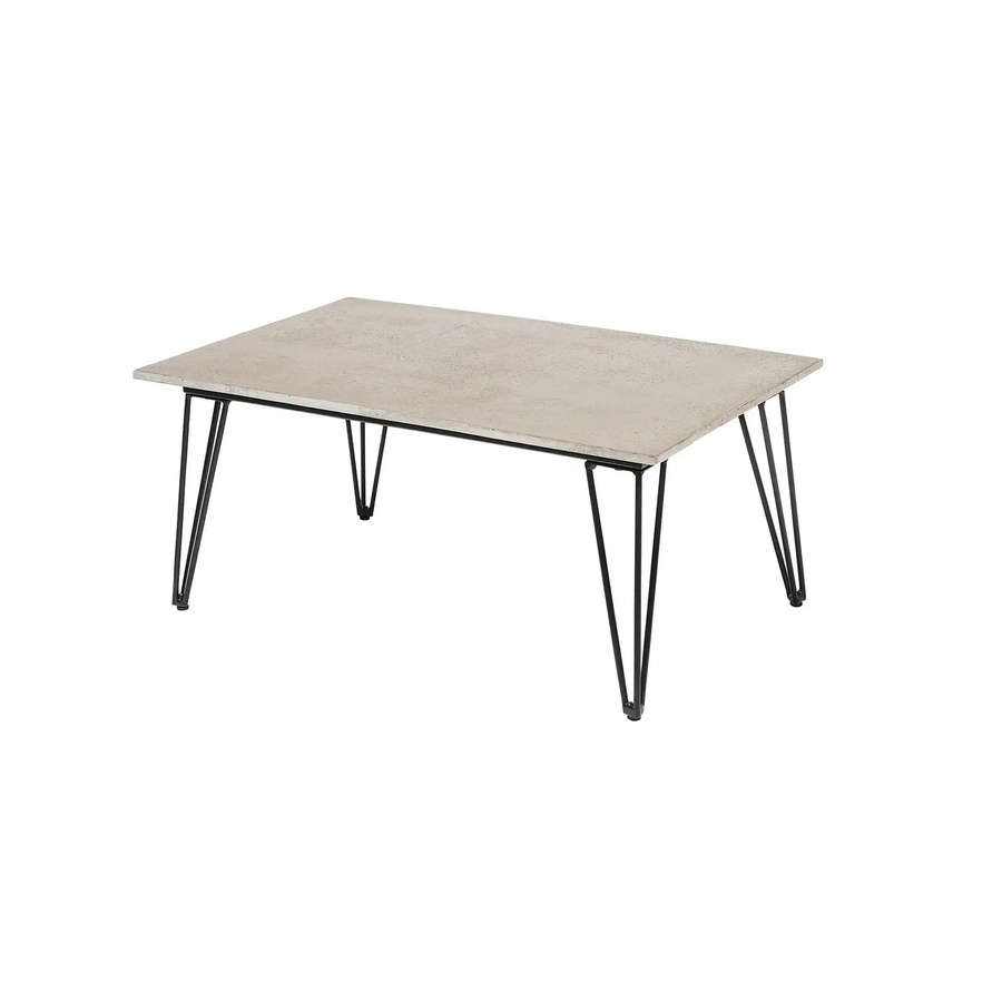 Bloomingville Couchtisch Mundo aus Faserzement in Grau mit skandinavischem Look, B: 90 cm, T: 60 cm - Bild 1