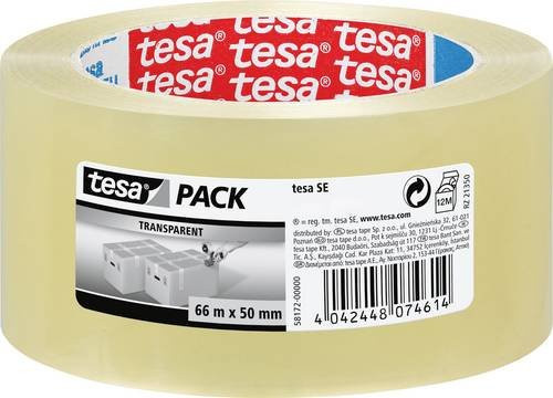 tesapack Verpackungsband tesa transparent Breite: 50 mm, Länge: 66 m - Bild 1