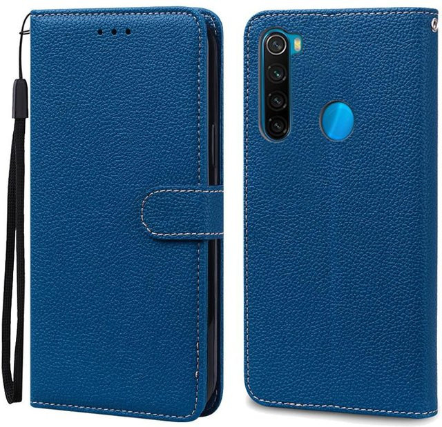 Xiaomi Redmi Note 8 und Redmi Note 8T Silikon Brieftasche Hülle in Navy Blau - Bild 1