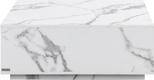 Couchtisch Antrim von Pascal Morabito in Weiß, quadratisch, B: 90 cm, T: 90 cm, H: 35 cm - Bild 1