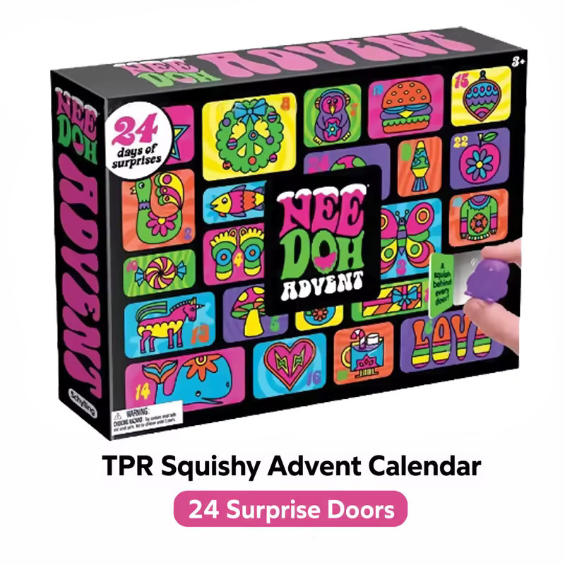NeeDoh Kalender-Überraschungsbox, 24-Tage-Countdown bis Weihnachten - Bild 2