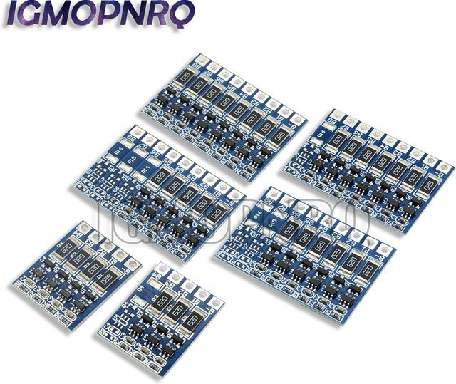 BMS Schutzplatine für Lithium-Batterien 3s bis 8s, 4,2V Li-Ionen und Li-Po Lade-Equalizer Balancer in Blau - Bild 1