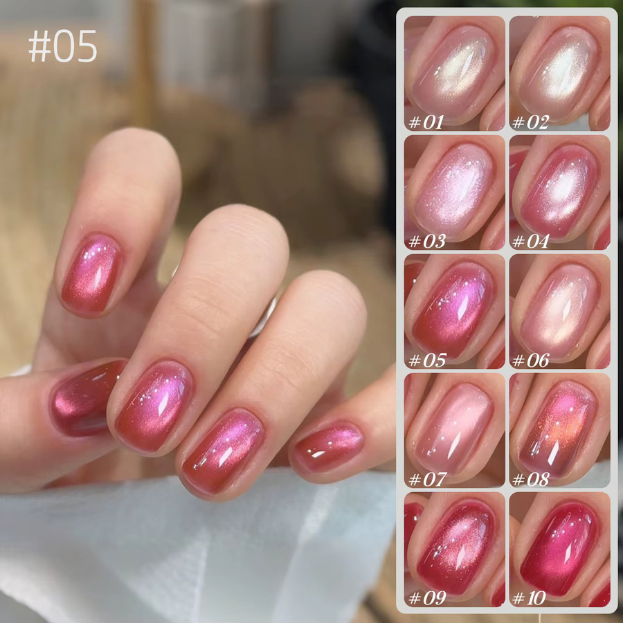 MIANEL Gel-Nagellack, Rosa Nude, Schimmernd, 10 ml - Bild 2