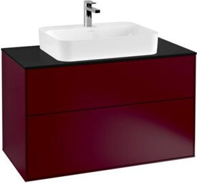 Villeroy & Boch Waschtischunterschrank Finion mit integrierter Wandbeleuchtung in Peony Matt, B: 100 cm, T: 60,3 cm - Bild 1