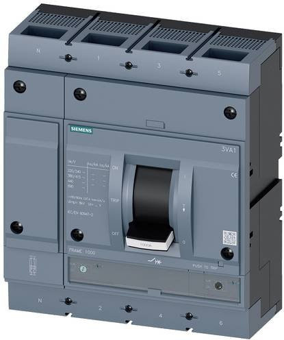 Siemens 3VA1510-6GF42-0AA0 Leistungsschalter in Grau mit einem Einstellbereich von 700 - 1000A und einer maximalen Schaltspannung von 690 V/AC sowie 750 V/DC - Bild 1