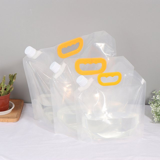 JETTING Stand-Up Sicherheits-Getränkebeutel mit Schraubverschluss, transparent, 3,0 l - Bild 1