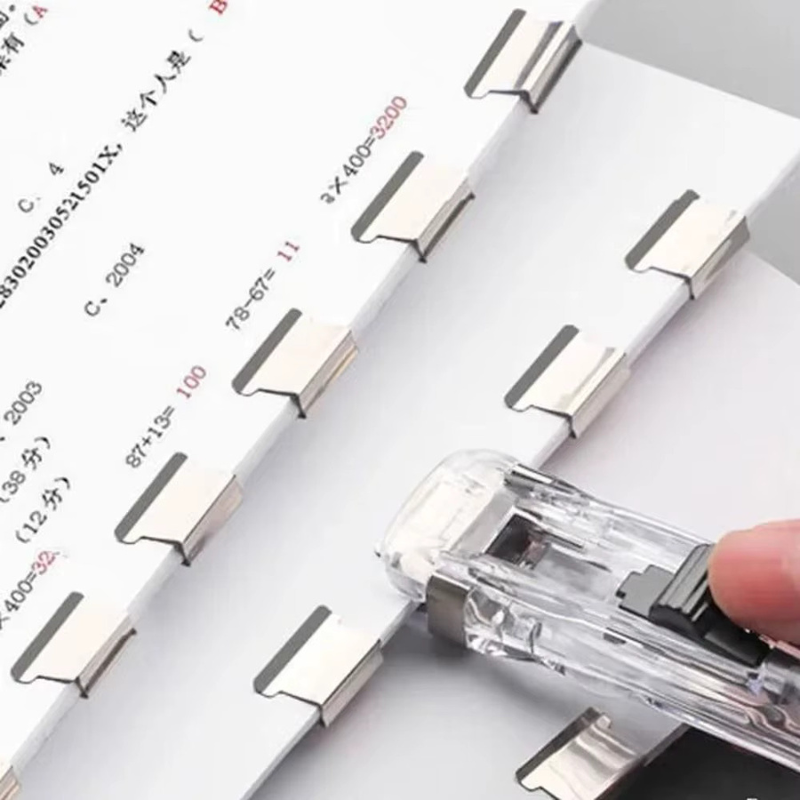 Wiederverwendbarer Metall-Clip-Pusher als handbetriebener Papierbinder für deinen Bürobedarf - Bild 3