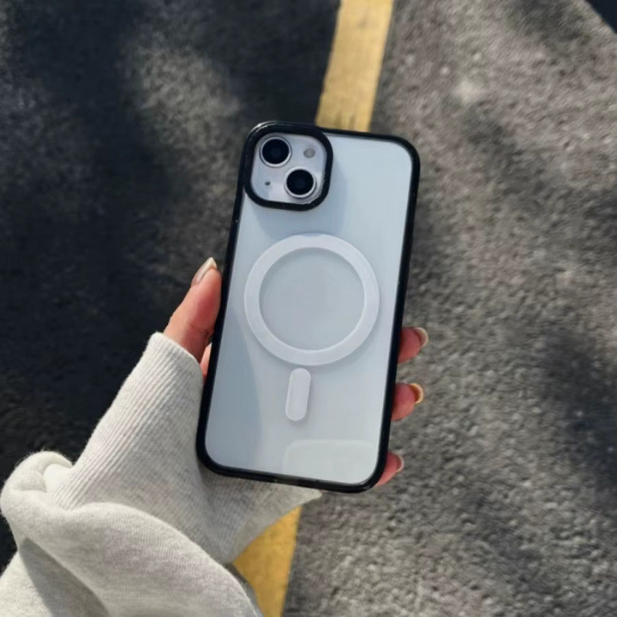 DKFoomky Transparente MagSafe Acryl Handyhülle für iPhone 17, 16, 15, 14, 13 Pro Max und Plus - Bild 3