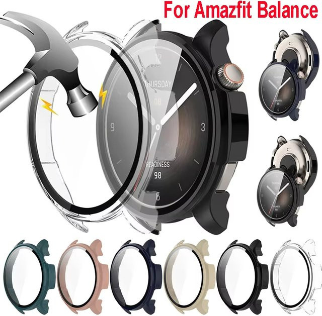 Displayschutzfolie Amazfit Balance, gehärtetes Glas, Schwarz, Unisex - Bild 1
