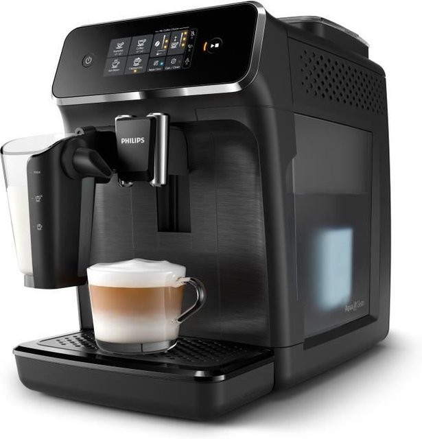 Philips Serie 2200 EP2230/10 LatteGo Vollautomat Espressomaschine mit Keramikmahlwerk in Schwarz - Bild 2