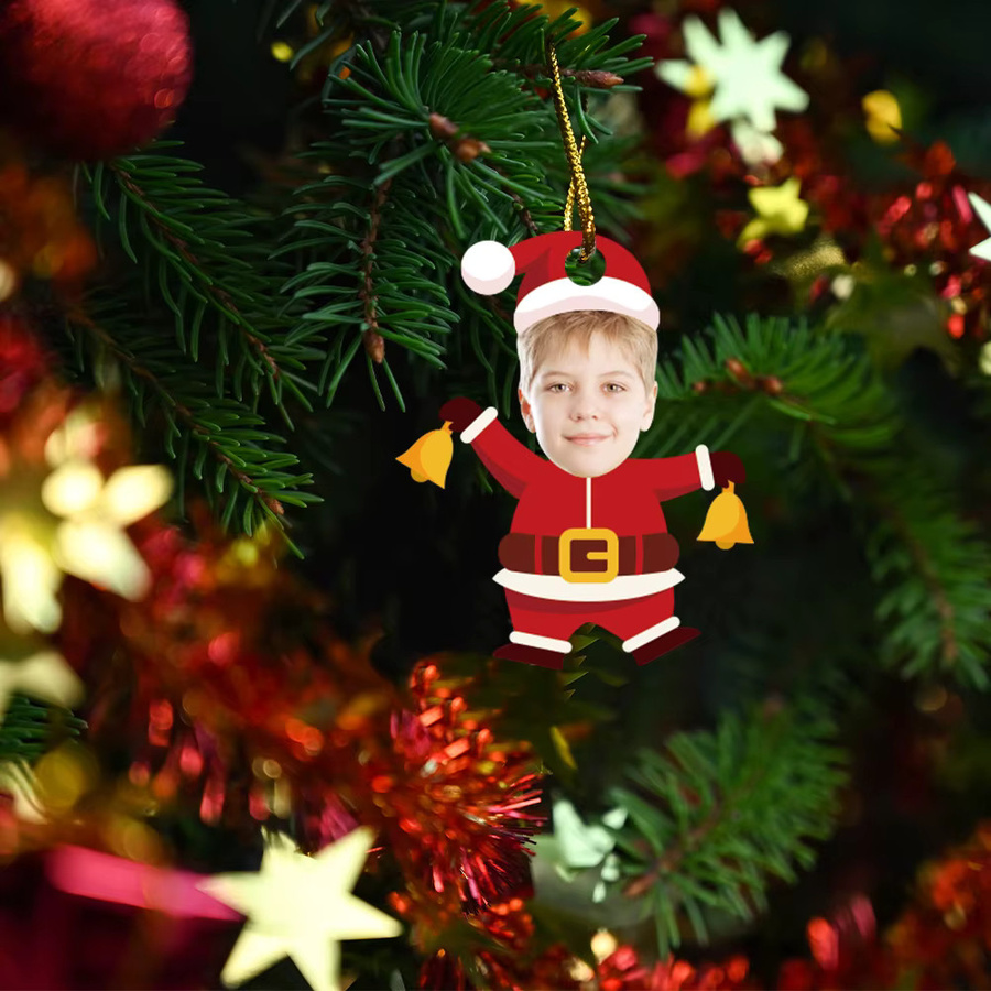 Cyuan Weihnachtsmann Papier Anhänger Multicolor für Weihnachtsdekoration - Bild 3