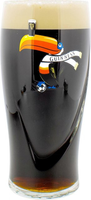 Guinness Spezialausgabe Fußballglas Weltmeisterschaft 2026 Pint Glas transparent - Bild 1
