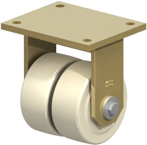 Blickle Doppel-Bockrolle BSD-GSPO 125K in Beige mit 125 mm Rad-Durchmesser und 3600 kg Tragfähigkeit - Bild 1