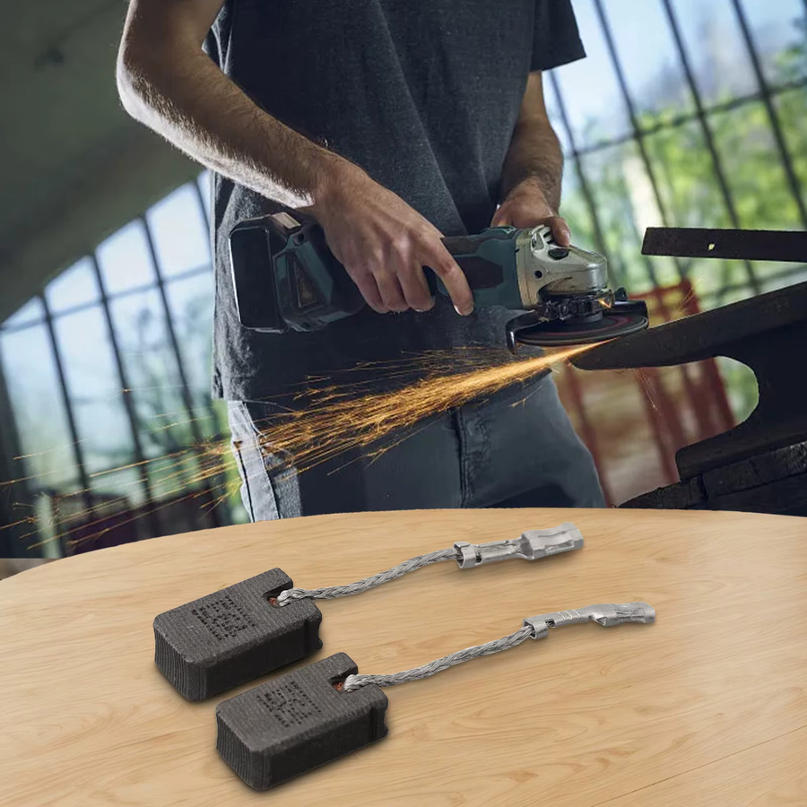2er-Set Bosch Kohlebürsten für Winkelschleifer GWS12-125S und GWS12-150SE64, Maße: 6 x 10 x 17 mm - Bild 3