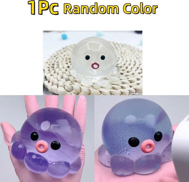 Discover Intime Blubber-Oktopus-Quetschspielzeug, interaktives sensorisches Spielzeug - Bild 1