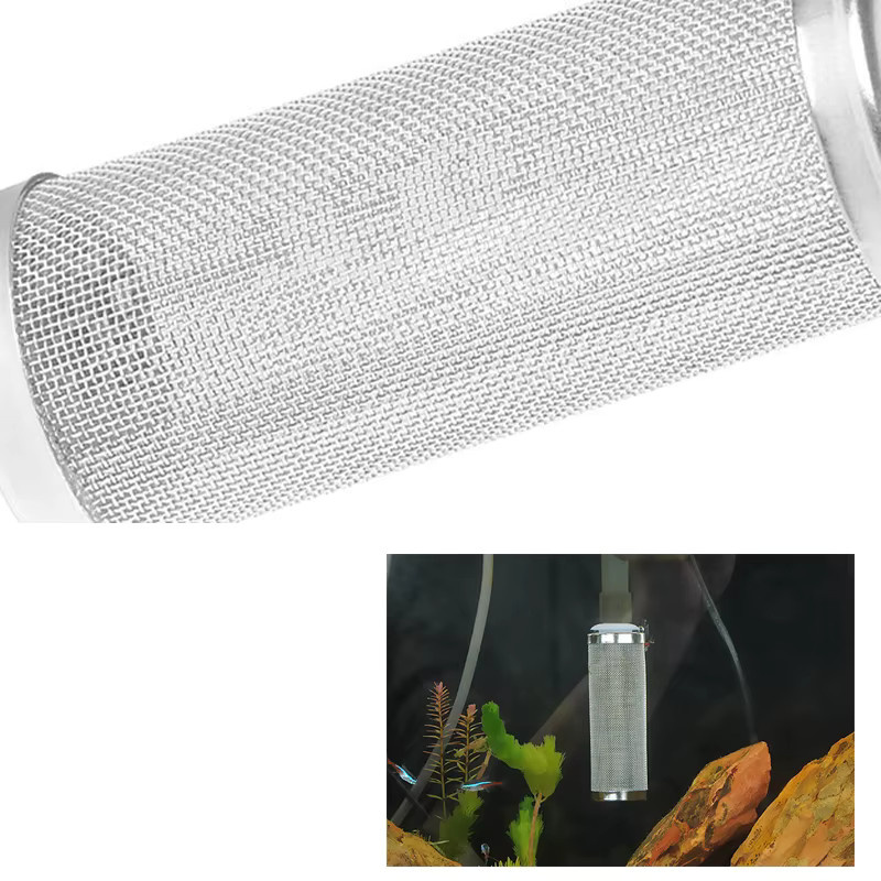 ZRDR Edelstahl Einlass Schutzhülle für Aquarium und Gartenbewässerung in Silber, 12mm und 16mm - Bild 2