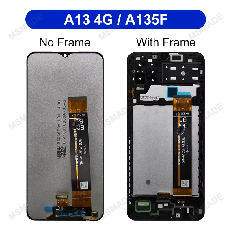 Samsung Galaxy A13 4G Ersatzdisplay mit 6,6 Zoll IPS LCD Touch Digitizer in Schwarz für SM-A135F und SM-A135M - Bild 3