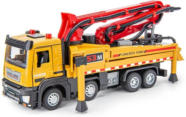 Zementbetonpumpenwagen Spielzeugmodell, LKW Fahrzeug, 1:32, Gelb, mit Ton und Licht, ab 14 Jahren - Bild 1