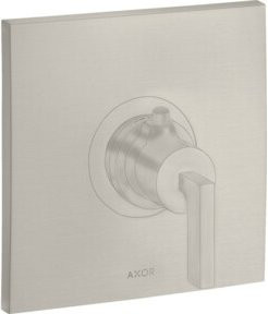 Hansgrohe Axor Citterio HF UP-THM Fertigset mit Hebelgriff in Edelstahl-Optik und Thermostat - Bild 1