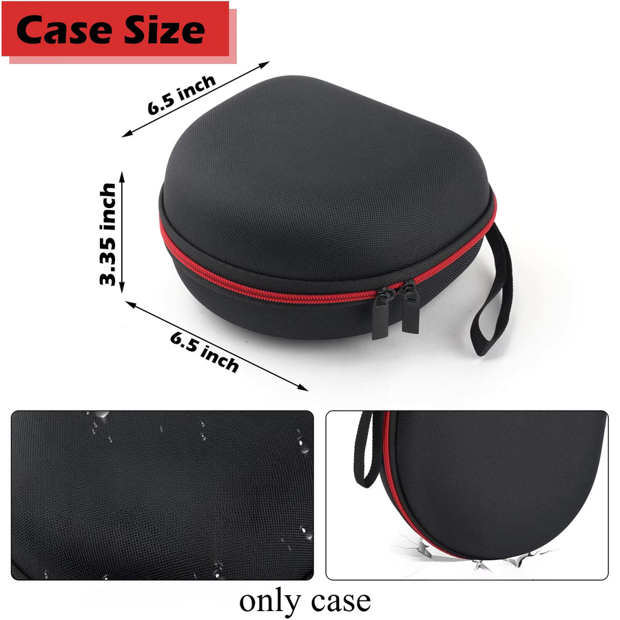 Schutzhülle für Over-Ear-Kopfhörer von Anker in Schwarz, passende Tasche für BERIBES, TOZO, KVIDIO und Beats, mit Geräuschunterdrückung - Bild 2