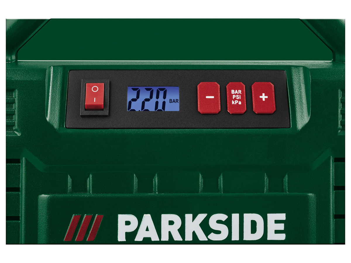 Parkside Kompressor PMK 150 A1 mit digitaler Anzeige in Grün - Bild 2