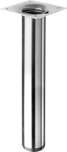 Hettich Tischbein Edelstahl-Optik Silber Durchmesser: 30 mm, Höhe: 200 mm - Bild 1