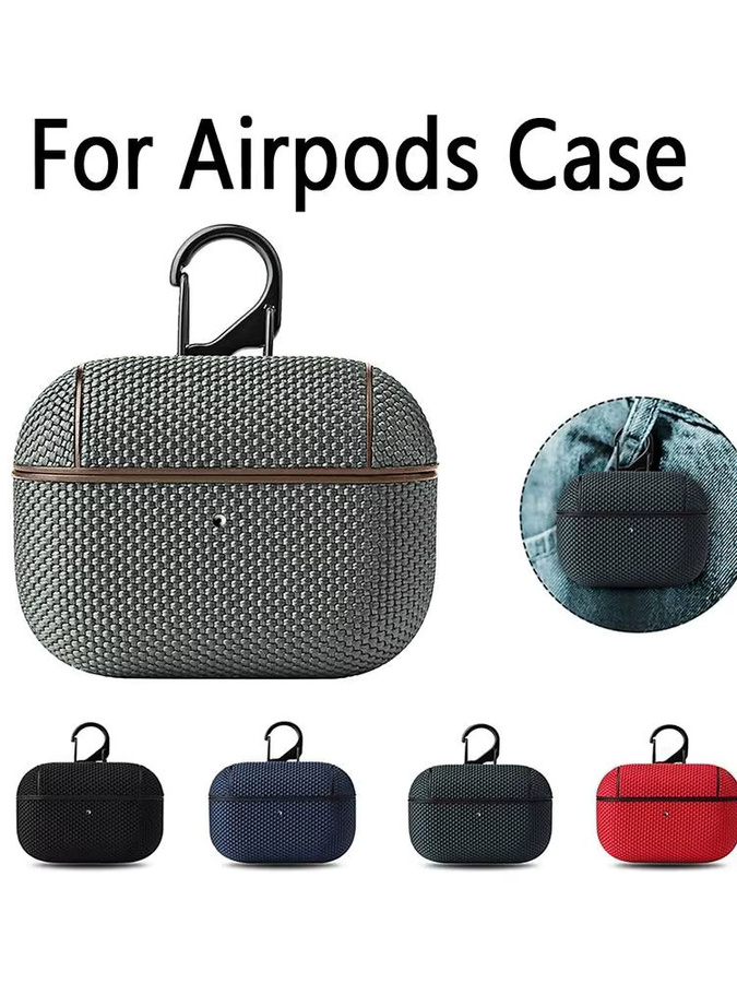 Kratzfeste Nylon-Schutzhülle für Apple AirPods 1, 2, 3 und AirPods Pro 1, 2 in Anti-Fingerabdruck-Optik - Bild 6