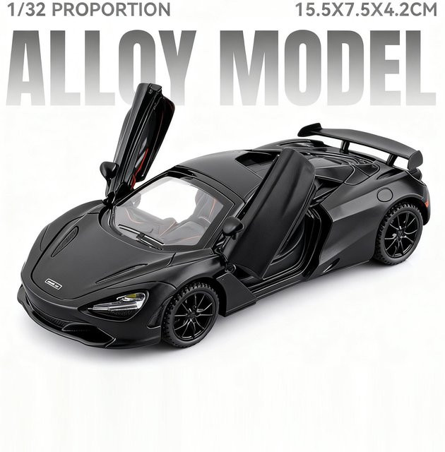 Linyi toy car 720S Legierungsmodell, Maßstab 1:32, mit Licht und Sound, ab 14 Jahren - Bild 1