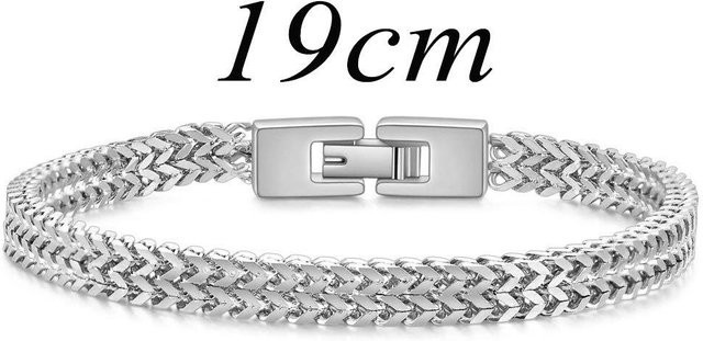 Wucifang Jewelry Armband, Titan, Stahl, Weiß, Herren - Bild 1