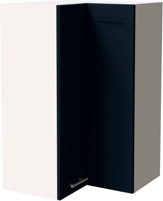 Feldmann-Wohnen Eckhängeschrank Oslo in Weiß und Indigo Matt, B/T/H: 60 x 60 x 96 cm - Bild 1