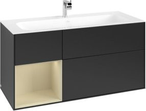 V&B Waschtischunterschrank Finion in Blau lackiert, Breite: 119,6 cm, Tiefe: 49,8 cm - Bild 1