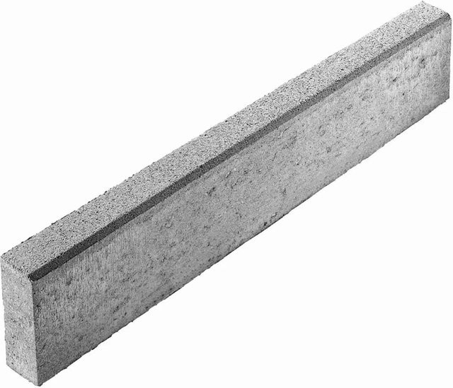 Tiefbordstein EHL Beton Grau B: 100 cm, H: 20 cm, T: 8 cm - Bild 1