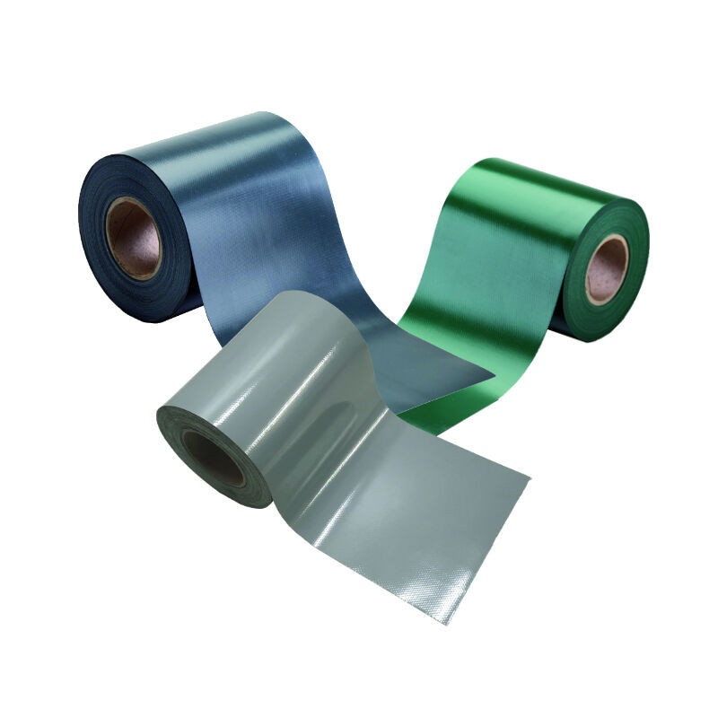 Sichtschutzstreifen T&J aus PVC für Metallzäune, Anthrazit, 35 m Länge, semi-transparent mit Klemmen - Bild 1