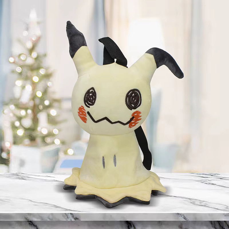 DUODUOBAO Pokémon Plüsch-Rucksack, Mimikyu Glurak Evoli Mew Snorlax, Cartoon-Tasche - Bild 3