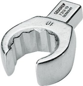Gedore Einsteckringschlüssel Kombination aus Chrom-Vanadium in Silber, 19 mm - Bild 1