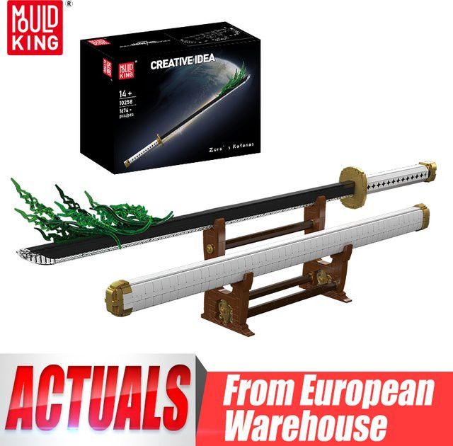 Mould King One Piece Saber Toys Die Wado Ichimonji Yama und Sandai Kitetsu, Bausteine, ab 14 Jahre - Bild 1